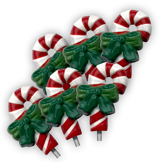 Candy Cane Sucker 6-Pack