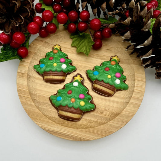 Festive Christmas Tree in Basket