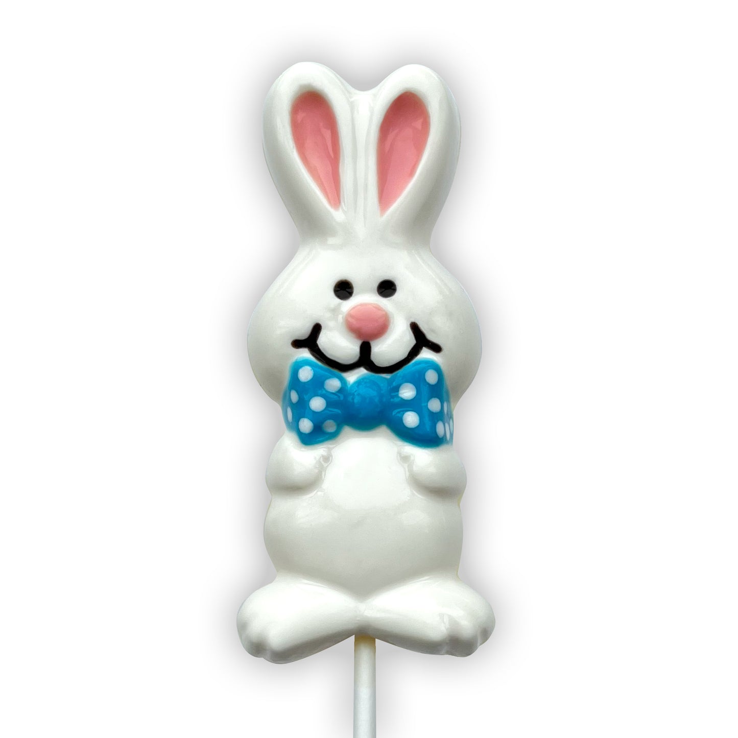Polka Dot Bowtie Bunny Sucker