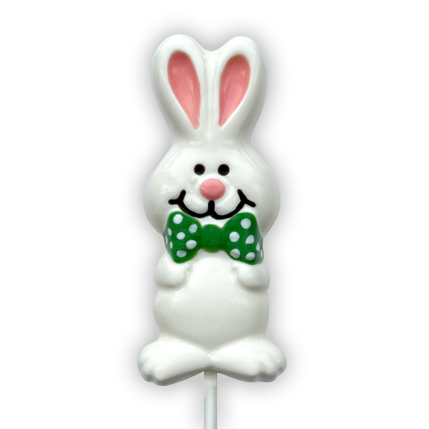 Polka Dot Bowtie Bunny Sucker